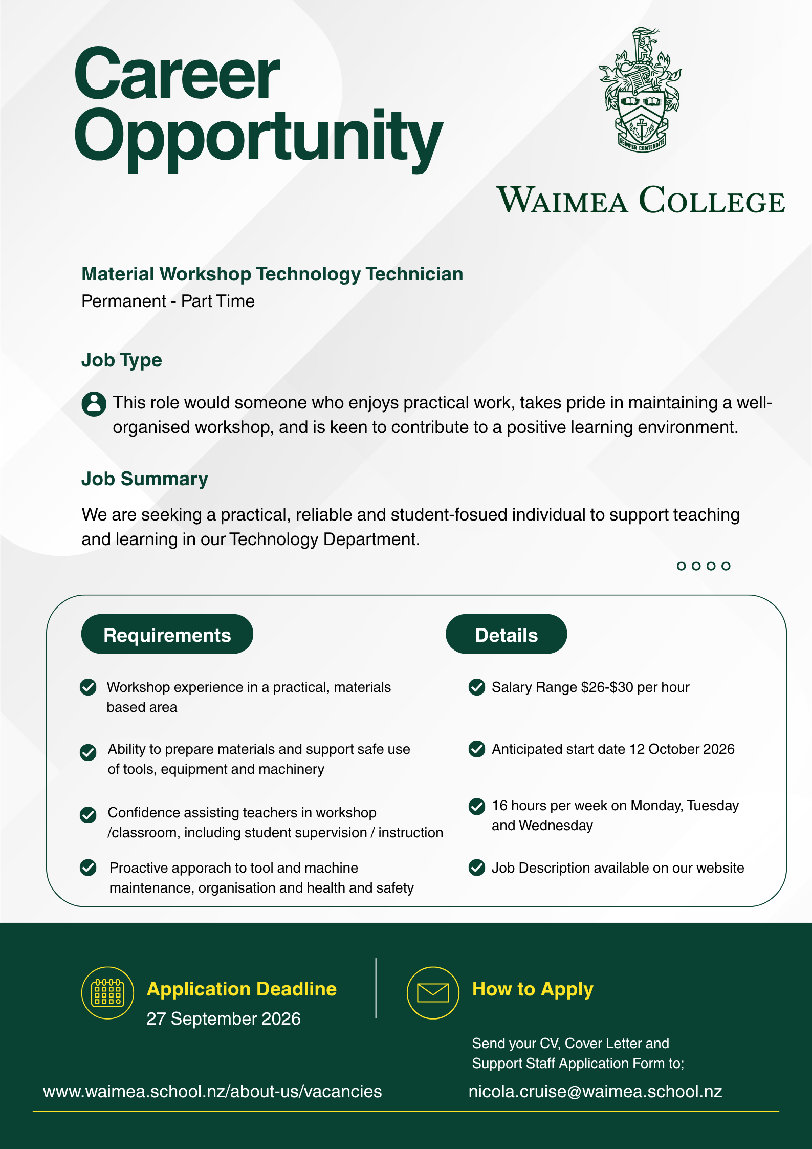 Material Workshop Technology Advertisement